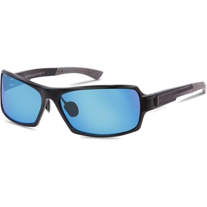 image:imageDUCO Mens Sports Style Polarized Sunglasses Carbon Fiber Unbreakable Frame X6 9019 Blue