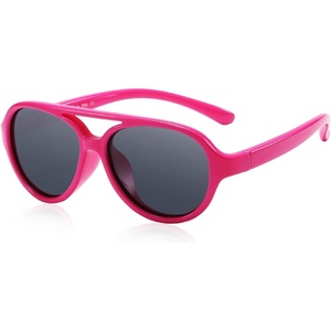 image:imageDUCO Polarized Kids Aviator Sunglasses for Boys Girls Flexible Toddler Shades UV Protection Age 35 K011