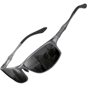 image:imageDUCO Polarized Sunglasses for Men 100 UV400 Protection Metal Frame Driving Mens Sun GlassesGunmetal Frame Gray Lens