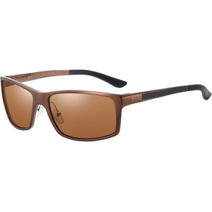 image:imageDUCO Sunglasses Men Polarized Sports Sunglasses for Driving Golfing Fishing Shades UV400 Protection 8202Brown Frame Brown Lens