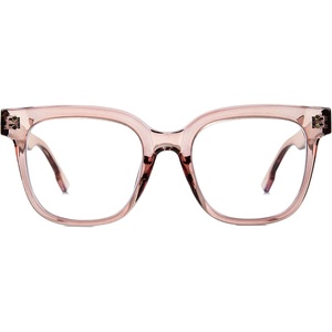 image:imageDUCO Superlight Blue Light Blocking Computer Reading and Gaming Eyewear GlassesAnti Blue Light 100 UV Protection DC5210Transparent Red