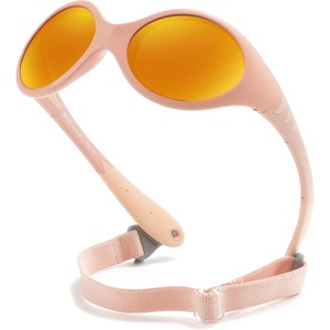 image:imageDUCO Toddler Sunglasses 624 months with Adjustable Strap UV400 Protection Unbreakable Polarized Glasses with Case K012Orange Frame Revo Pink Lens