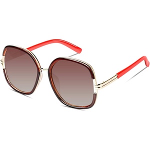 image:imageDUCO Women Shades Classic Oversized Polarized Sunglasses 100 UV Protection Eyewear Glasses DC3207