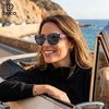 image:imageDUCO Polarized Fitover Sunglasses UV400 Protection amp HD for Unisex 8985  Ultralight23g durable TR90 frame clear view lenses stay put comfort stylish fits over Rx glasses for sports amp daily09 Clear Purple Frame Grey Lens