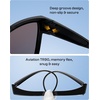 image:imageDUCO Polarized Fitover Sunglasses UV400 Protection amp HD for Unisex 8985  Ultralight23g durable TR90 frame clear view lenses stay put comfort stylish fits over Rx glasses for sports amp daily03 Black Frame Revo Blue Lens