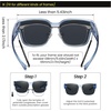 image:imageDUCO Polarized Fitover Sunglasses UV400 Protection amp HD for Unisex 8985  Ultralight23g durable TR90 frame clear view lenses stay put comfort stylish fits over Rx glasses for sports amp daily08 Clear Blue Frame Grey Lens