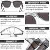 image:imageDUCO Polarized Fitover Sunglasses UV400 Protection amp HD for Unisex 8985  Ultralight23g durable TR90 frame clear view lenses stay put comfort stylish fits over Rx glasses for sports amp daily05 Clear Grey Frame Revo Blue Lens