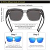 image:imageDUCO Polarized Fitover Sunglasses UV400 Protection amp HD for Unisex 8985  Ultralight23g durable TR90 frame clear view lenses stay put comfort stylish fits over Rx glasses for sports amp daily05 Clear Grey Frame Revo Blue Lens
