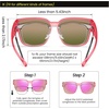 image:imageDUCO Polarized Fitover Sunglasses UV400 Protection amp HD for Unisex 8985  Ultralight23g durable TR90 frame clear view lenses stay put comfort stylish fits over Rx glasses for sports amp daily06 Clear Rose Frame Revo Pink Lens