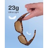 image:imageDUCO Polarized Fitover Sunglasses UV400 Protection amp HD for Unisex 8985  Ultralight23g durable TR90 frame clear view lenses stay put comfort stylish fits over Rx glasses for sports amp daily02 Tortoise Frame Brown Lens