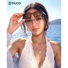 image:imageDUCO Polarized Fitover Sunglasses UV400 Protection amp HD for Unisex 8985  Ultralight23g durable TR90 frame clear view lenses stay put comfort stylish fits over Rx glasses for sports amp daily02 Tortoise Frame Brown Lens