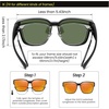 image:imageDUCO Polarized Fitover Sunglasses UV400 Protection amp HD for Unisex 8985  Ultralight23g durable TR90 frame clear view lenses stay put comfort stylish fits over Rx glasses for sports amp daily10 Matte Black Frame Revo Red Lens