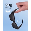 image:imageDUCO Polarized Fitover Sunglasses UV400 Protection amp HD for Unisex 8985  Ultralight23g durable TR90 frame clear view lenses stay put comfort stylish fits over Rx glasses for sports amp daily01 Shine Black Frame Grey Lens