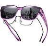 09 Clear Purple Frame Grey Lens