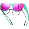 07 Clear Green Fr Re Purple Lens