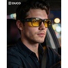 image:imageDUCO HD Polarized Sunglasses That Fit Over Glasses for Men Women 8986  UV400 Protection Lightweight23g TR90 Frame SkinFriendly Square Wrap Around Sunglasses For Driving Sports DailyShine Black Frame Night Vision Lens
