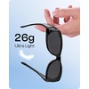 image:imageDUCO HD Polarized Sunglasses That Fit Over Glasses for Men Women 896801 Black Frame Gray Lens