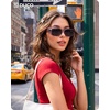 image:imageDUCO HD Polarized Sunglasses That Fit Over Glasses for Men Women 896803 Transparent Gray Frame Gray Lens