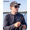 image:imageDUCO HD Polarized Sunglasses That Fit Over Glasses for Men Women 896803 Transparent Gray Frame Gray Lens