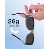 image:imageDUCO HD Polarized Sunglasses That Fit Over Glasses for Men Women 896803 Transparent Gray Frame Gray Lens