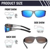 image:imageDUCO HD Polarized Sunglasses That Fit Over Glasses for Men Women 896806 Transparent Gray Frame Revo Blue Lens