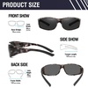 image:imageDUCO HD Polarized Sunglasses That Fit Over Glasses for Men Women 896808 Gray Tortoise Frame Gray Lens