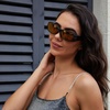 image:imageDUCO HD Polarized Sunglasses That Fit Over Glasses for Men Women 896809 Gray Tortoise Frame Brown Lens