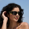 image:imageDUCO HD Polarized Sunglasses That Fit Over Glasses for Men Women 896810 Transparent Green Frame Gray Lens
