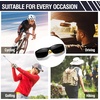 image:imageDUCO HD Polarized Sunglasses That Fit Over Glasses for Men Women 896811 Black Frame Yellow Temple Gray Lens
