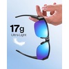 image:imageDUCO HD Polarized Sunglasses That Fit Over Glasses for Men Women 8992Black Frame Revo Blue Lens