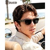 image:imageDUCO HD Polarized Sunglasses That Fit Over Glasses for Men Women 8992Transparent Gray Frame Gray Lens