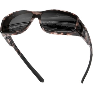 image:imageDUCO HD Polarized Sunglasses That Fit Over Glasses for Men Women 896808 Gray Tortoise Frame Gray Lens