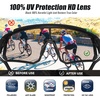 image:imageDUCO 088 oz Polarized Sports Sunglasses for Men amp Women  DC0048Frame Black  Lens Revo Blue
