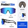 image:imageDUCO 088 oz Polarized Sports Sunglasses for Men amp Women  DC0048Frame Black  Lens Revo Blue