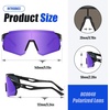 image:imageDUCO 088 oz Polarized Sports Sunglasses for Men amp Women  DC0048Frame Black  Lens Revo Purple