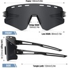 image:imageDUCO Polarized Sports Sunglasses Men Women UV400 Protection Cat3 DC0049Black