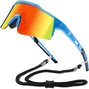 image:imageDUCO DK326 Baseball Sunglasses Kids 512 100 UV Protection Only 21gLight Blue Frame Pink Dots Orange Lens
