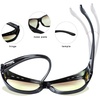 image:imageDUCO Night Vision Glasses for Driving at Dusk Rainy Day Anti Glare Fit Over Wrap Around Eyewear Glasses UV400 Polarized