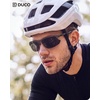 image:imageDUCO Polarized Carbon Fiber WrapAround Sunglasses for Men DC8335Gunmetal Frame Gray Lens