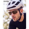 image:imageDUCO Polarized Carbon Fiber WrapAround Sunglasses for Men DC8335Matte Black Frame Brown Lens