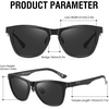 image:imageDUCO Polarized Sunglasses Mens Lightweight Carbon Fiber Sun Glasses for Men Driving Golf Fishing UV400 Protection DC8280Black Frame Gray Lens