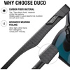 image:imageDUCO Polarized Sunglasses Mens Lightweight Carbon Fiber Sun Glasses for Men Driving Golf Fishing UV400 Protection DC8280Black Frame Revo Red Lens