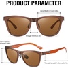 image:imageDUCO Polarized Sunglasses Mens Lightweight Carbon Fiber Sun Glasses for Men Driving Golf Fishing UV400 Protection DC8280Brown Frame Brown Lens