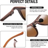 image:imageDUCO Polarized Sunglasses Mens Lightweight Carbon Fiber Sun Glasses for Men Driving Golf Fishing UV400 Protection DC8280Brown Frame Brown Lens