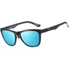 image:imageDUCO Polarized Sunglasses Mens Lightweight Carbon Fiber Sun Glasses for Men Driving Golf Fishing UV400 Protection DC8280Black Frame Revo Blue Lens